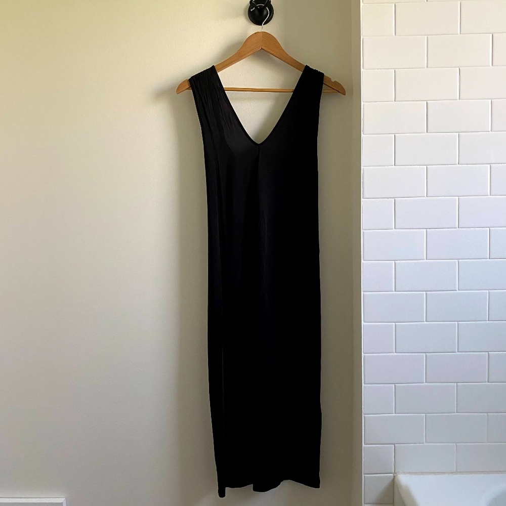 & Other Stories Cupro Sleeveless Twist Strap Midi